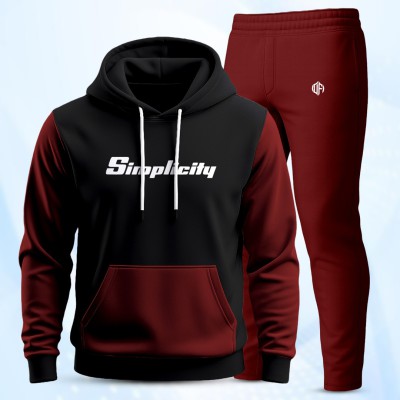 SHOCK Limited Edition Tracksuit Hoodie & Trowser Combo Marron
