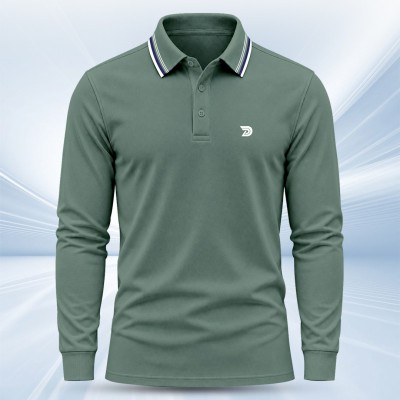 1 pis Stylish Full Sleeve PK Polo T-shirt For Men