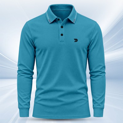 1 pis Stylish Full Sleeve PK Polo T-shirt For Men