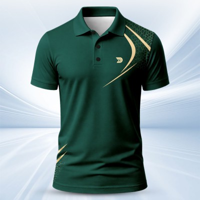 1 pis Sublimation Print Half Sleeve Polo shirt