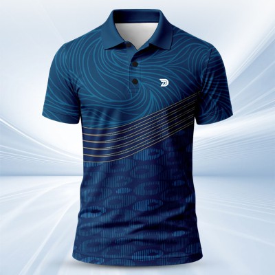 1 pis Sublimation Print Half Sleeve Polo shirt